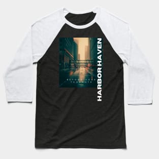 City lights with typography Baseball T-Shirt